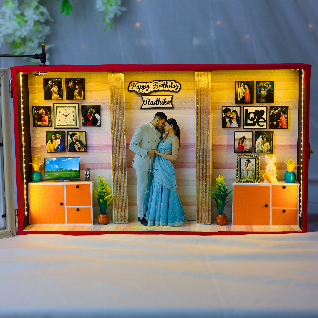 Stunning 3D Miniature Frame For Birthday | Anniversary | 17*10 Inches