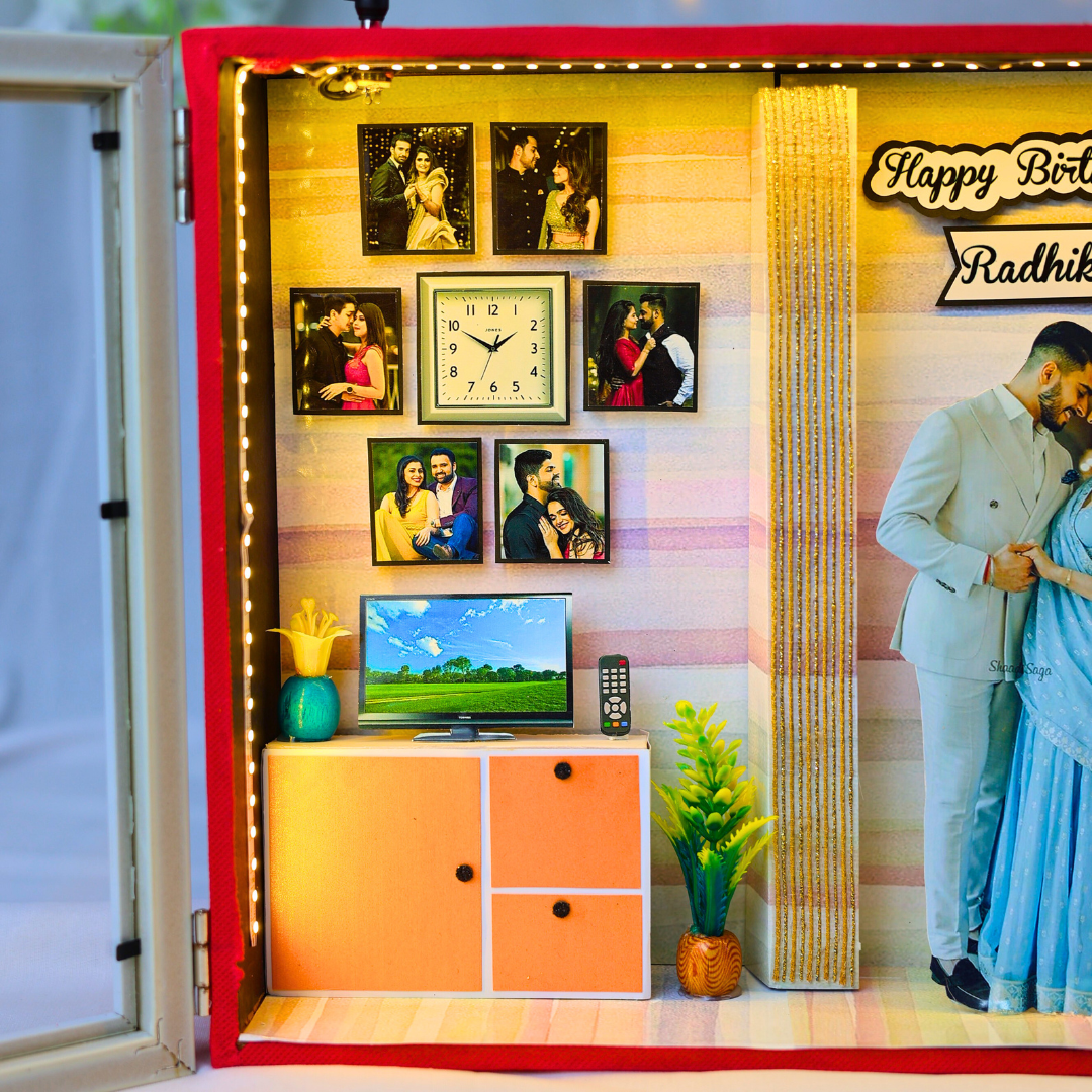 Stunning 3D Miniature Frame For Birthday | Anniversary | 17*10 Inches
