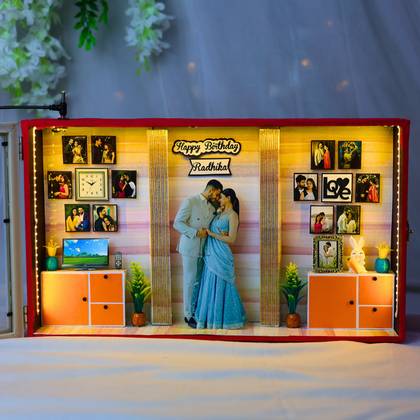 Stunning 3D Miniature Frame For Birthday | Anniversary | 17*10 Inches