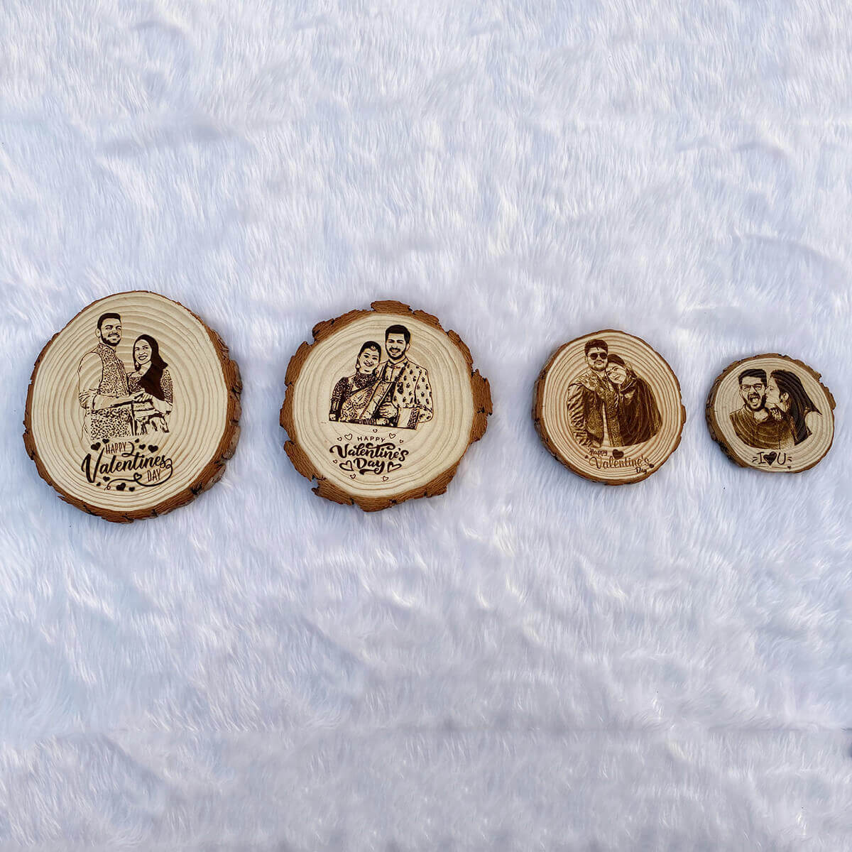 Himalayan Natural Wooden Engraved Frame