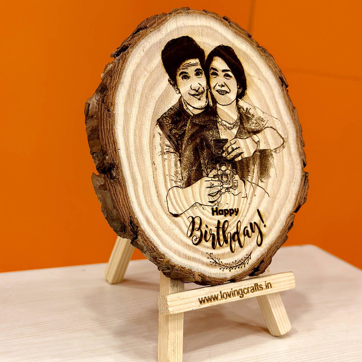 Happy Birthday Himalayan Wooden Frame