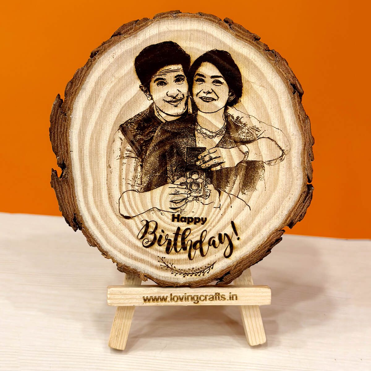 Happy Birthday Himalayan Wooden Frame