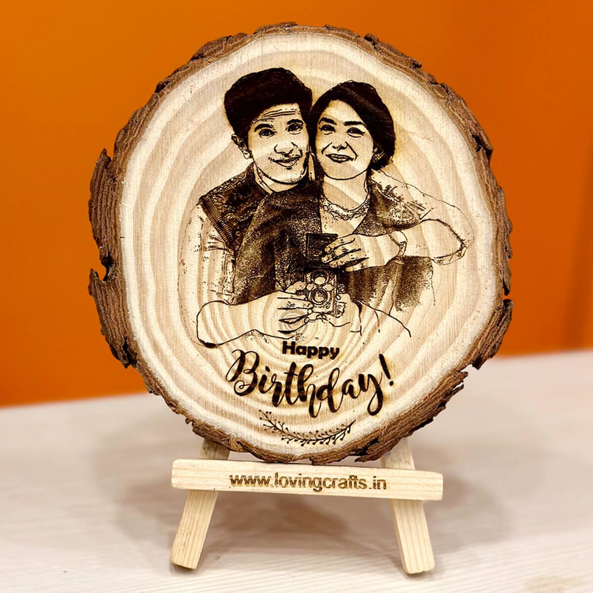 Happy Birthday Himalayan Wooden Frame