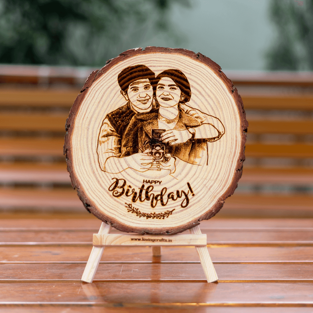 Happy Birthday Himalayan Wooden Frame