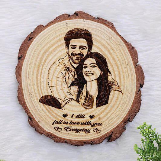 Himalayan Natural Wooden Engraved Frame