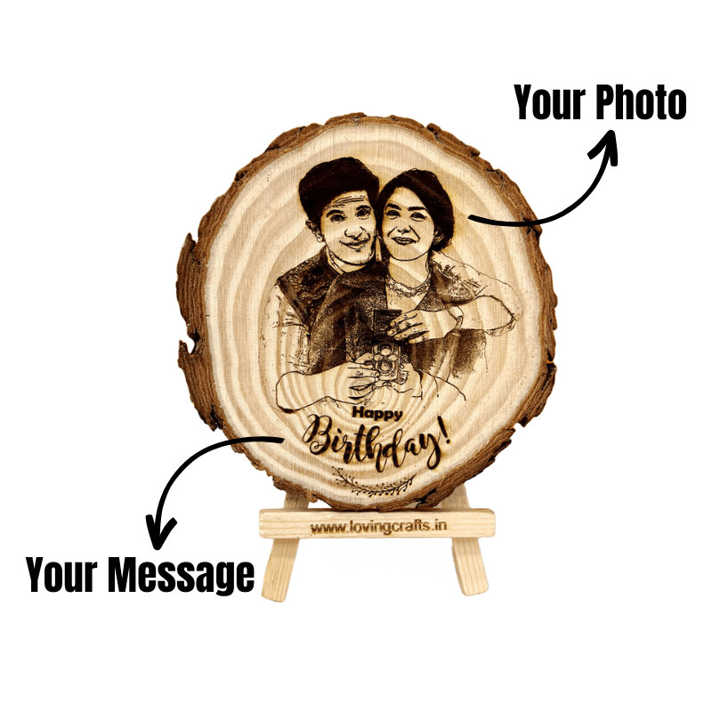 Happy Birthday Himalayan Wooden Frame